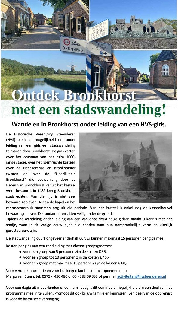 Stadswandeling Bronkhorst
